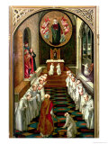 Apparition of the Virgin to a Community Giclee-trykk av Pedro Berruguete