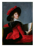 La Baronne De Crussol, 1785 (Oil on Canvas) Giclée-Druck von Elisabeth Louise Vigee-LeBrun