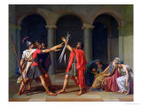The Oath of Horatii, 1784 Reproduction procédé giclée par Jacques-Louis David