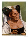 A Grotesque Old Woman, Possibly Princess Margaret of Tyrol, circa 1525-30 reproduction procédé giclée par Quentin Metsys