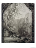 Cliffords Tower, York, Interior, 1827 Giclee Print by William Henry Bartlett