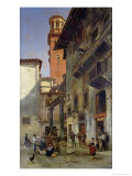 Via Mazzanti, Verona, 1880 Giclee Print by Jacques Carabain Via Mazzanti, Verona, 1880 Giclee Print by Jacques Carabain