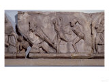 Frieze Slab from the Tomb of Mausolus, Satrap of Caria, a Battle Between the Greeks and Amazons Giclee Print