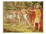 Romulus Marking the Limits of Rome, from the Sala Dei Horatii E Curatii Giclee Print by Guiseppe Cesari