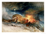 Travellers in a Snowdrift Giclee Print by William Turner