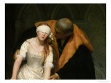 The Execution of Lady Jane Grey, 1833 reproduction procédé giclée par Hippolyte Delaroche
