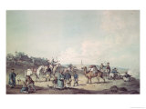 Chinese Soldiers Exercising Outside the Walls of a City Giclee Print by William Alexander