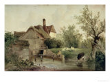 Landscape with a Cottage Reproduction procédé giclée par Joseph William Allen