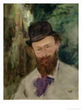 Portrait of Edouard Manet (1832-83) c.1880  Lámina giclée por Charles Émile Carolus-Duran