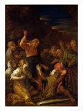 Jesus Healing the Leper, 1864 Giclee Print by Jean-Marie Melchior Doze