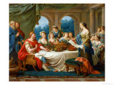 Esther and Ahasuerus, circa 1775-80 reproduction procédé giclée par Francois Langrenee
