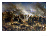 The Gervais Battery at the Siege of Sebastopol, 18th June 1855 reproduction procédé giclée par Alphonse Marie de Neuville