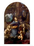 The Virgin of the Rocks (With the Infant St. John Adoring the Infant Christ) circa 1508 Giclee Print by Leonardo da Vinci 