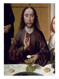 Christ Blessing, Detail from the Altarpiece of the Last Supper, 1464-68 Giclee Print by Dieric Bouts