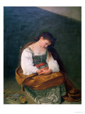 The Penitent Mary Magdalene, 1596-97 Giclee Print by Caravaggio 