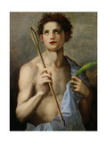 St. Sebastian Holding Two Arrows and the Martyr's Palm Giclée-Druck von Andrea del Sarto 