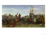 The Battle of Trente in 1350, 1857 Giclee Print by Octave Penguilly l'Haridon