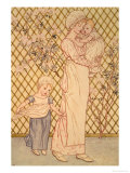 Mère et enfant reproduction procédé giclée par Kate Greenaway