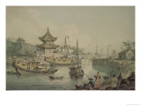 Barges of Lord Macartney's Embassy to China reproduction procédé giclée par William Alexander