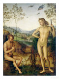 Apollo and Marsyas reproduction procédé giclée par Pietro Perugino