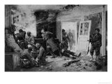 The Last Cartridges at Balan Near Sedan, 1870 (Photolitho) Giclee Print by Alphonse Marie de Neuville
