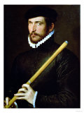 The One-Eyed Flautist, 1566 Giclee Print