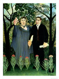 The Muse Inspiring the Poet, 1908-09 reproduction procédé giclée par Henri Rousseau