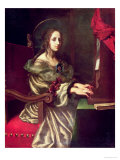St. Cecilia (Patron of Musicians) reproduction procédé giclée par Carlo Dolci