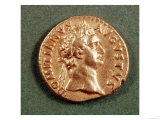 Aureus (Obverse) of Domitian (Ad 81-96) Wearing a Laurel Wreath. Inscription: Domitanvs Avgvstvs Giclee Print