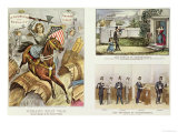 Anti Liquor Lithos: the Fruits of Temperance, the Progress of Intemperance, Woman's Holy War Giclee Print by Currier & Ives 
