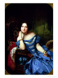 Portrait of Amalia De Llano U Dotres (1821-74), Countess of Vilches, 1853 Giclee Print by Federico de Madrazo y Kuntz