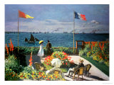 The Terrace at Sainte-Adresse, 1867 Giclee Print by Claude Monet