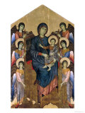 The Virgin and Child in Majesty Surrounded by Six Angels, circa 1270 Impressão giclée por Cimabue