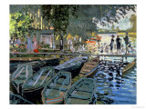 Bathers at La Grenouillere, 1869 Reproduction procédé giclée par Claude Monet