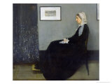 Arrangement in Grey and Black No.1: Portrait of the Artist's Mother, c.1871 Giclee Print by James Abbott McNeill Whistler