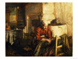 Mending Clothes Giclee Print by Walter Langley