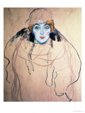 Head of a Woman Giclee Print by Gustav Klimt