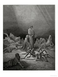 Arachne, from the 12th Canto of Dante's "Purgatory" reproduction procédé giclée par Gustave Doré