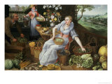 Eine Allegorie des Sommers Giclée-Druck von Lucas van Valckenborch