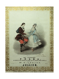 The Celebrated Polka, Song Sheet, 1840 Giclee-trykk av John Brandard