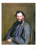 Portrait of Count Lev Nikolaevich Tolstoy (1828-1910) 1873 Giclee Print by Ivan Nikolaevich Kramskoy