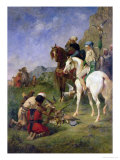 A Falcon Hunt in Algeria: the Quarry, Before 1863 Giclee Print by Eugene Fromentin