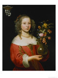 Portrait of a Young Girl Giclee Print by Abraham van den Tempel