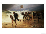 The Rescue Giclee Print by Maurice Poirson