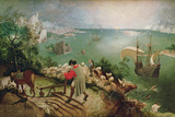Landscape with the Fall of Icarus, circa 1555 Wydruk giclee autor Pieter Bruegel the Elder