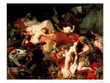 The Death of Sardanapalus, 1827 Giclee Print by Eugene Delacroix