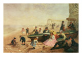 A Seaside Scene Giclee Print by Jane Maria Bowkett