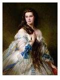 Portrait of Madame Rimsky-Korsakov (1833-78) Nee Varvara Dmitrievna Mergassov, 1864 (Oil on Canvas) Giclee Print by Franz Xaver Winterhalter