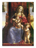 Detail of Polyptychon, Virgin & Child with Infant St.John, (Altarpiece) Wydruk giclee autor Dosso Dossi Detail of Polyptychon, Virgin & Child with Infant St.John, (Altarpiece) Wydruk giclee autor Dosso Dossi