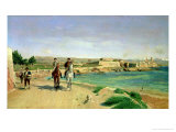 Antibes, the Horse Ride, 1868 reproduction procédé giclée par Jean-Louis Ernest Meissonier